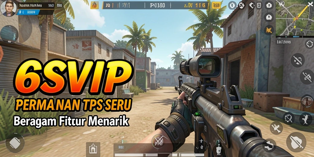 Tangkapan layar gameplay 6SVIP menampilkan aksi pertempuran yang mendebarkan.