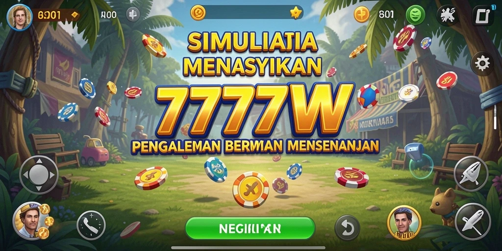 Tangkapan layar mendemonstrasikan gameplay mendebarkan di dalam 7777W.