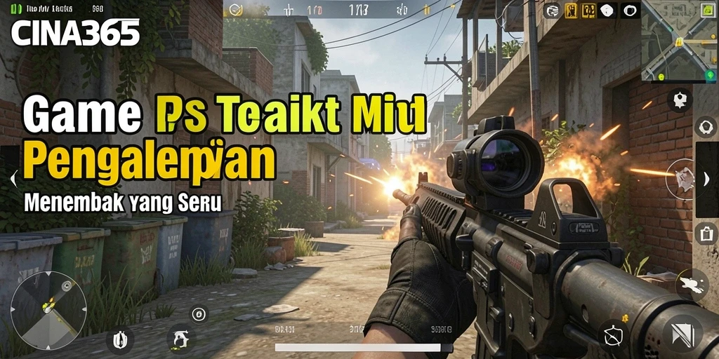 Tampilan permainan FPS CINA365 yang memukau dengan aksi menembak seru.