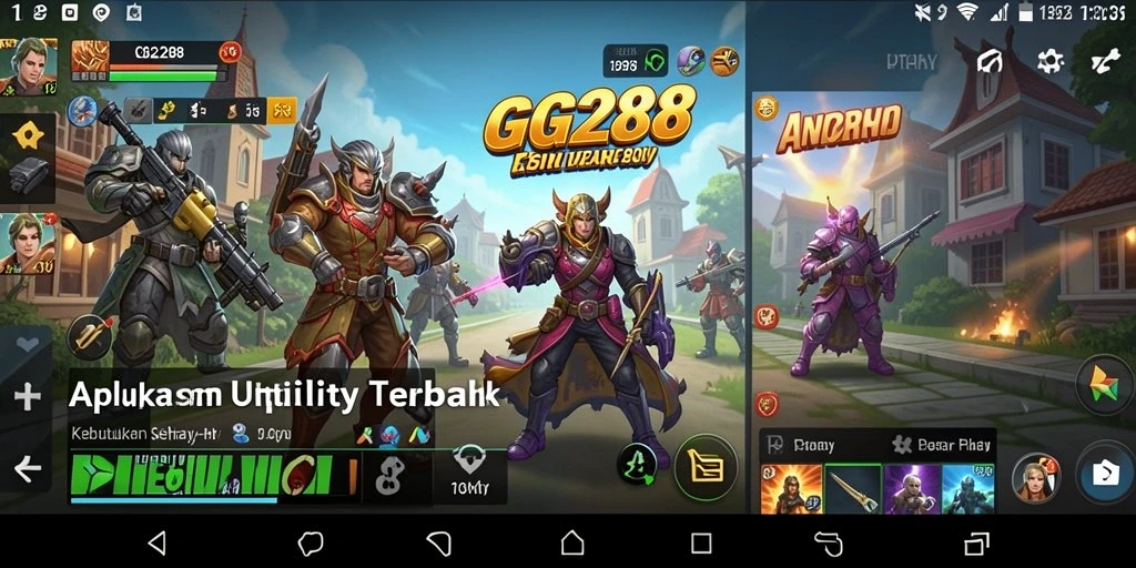 Tampilan antarmuka GG288 yang bersih dan mudah dipahami.