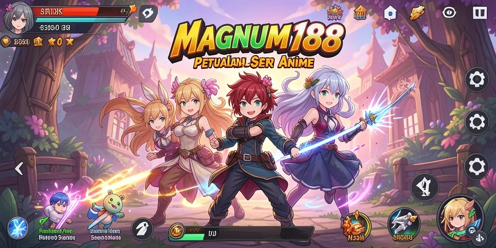 Tampilan gameplay MAGNUM188 yang penuh warna dan seru.
