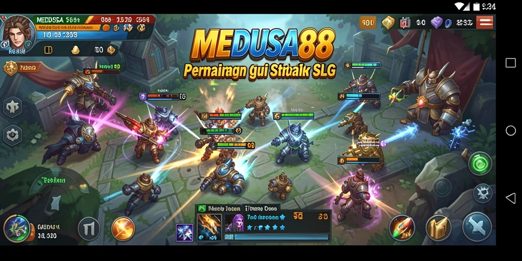 Tampilan menarik dari gameplay mendalam MEDUSA88.