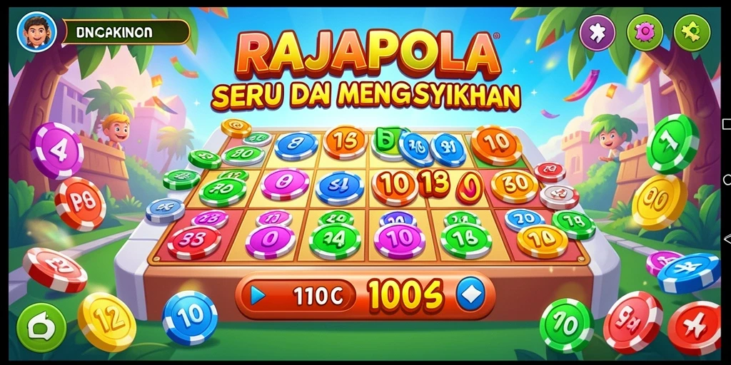 Screenshot gameplay RAJAPOLA menampilkan keseruan bermain Bingo.