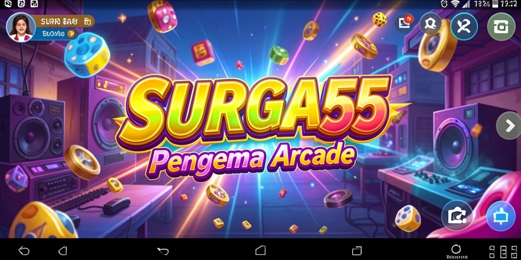 Tampilan gameplay seru dari SURGA55 dengan berbagai tantangan Arcade.