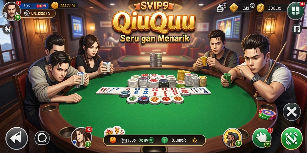 Tampilan gameplay QiuQiu yang seru dan menarik di SVIP9.