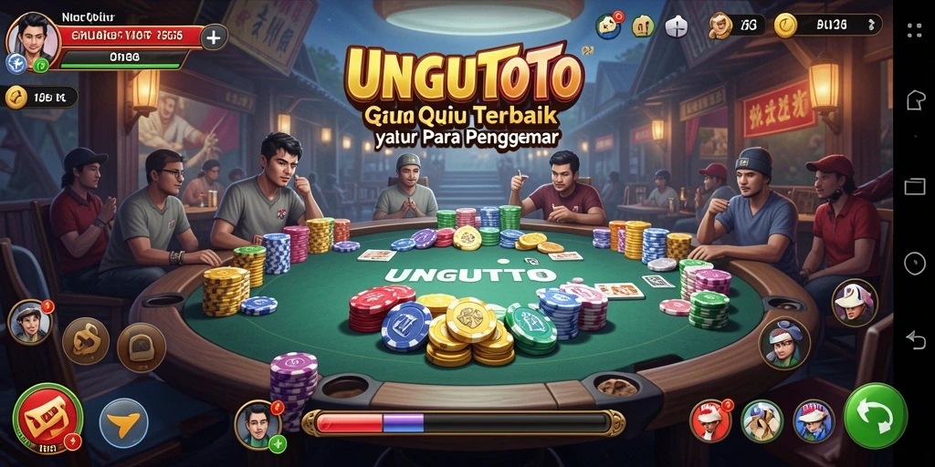 Gameplay seru QiuQiu di UNGUTOTO dengan interaksi langsung.