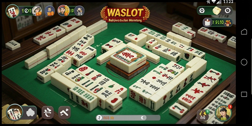Screenshot utama WASLOT menampilkan gameplay Mahjong yang menarik dan menantang.